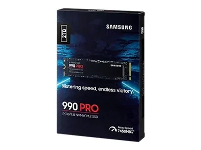 Samsung 990 PRO MZ-V9P2T0BW - SSD - krypteret - 2 TB - intern - M.2 2280 - PCIe 4.0 x4 (NVMe) - 256-bit AES - TCG Opal Encryption 2.0