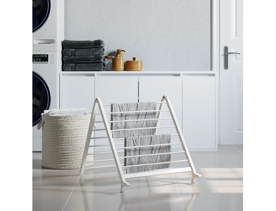 VIDAXL - Séchoir pour baignoire extensible 53-90 cm aluminium