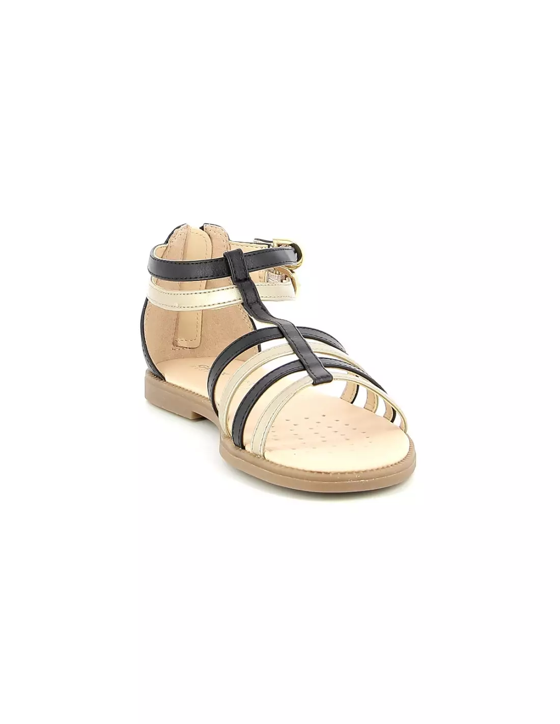 GEOX KARLY - Sandales & nu-pieds Blackplatinum