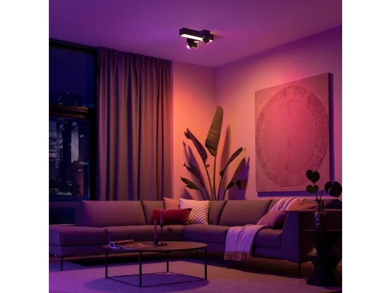 Philips Hue White Color Ambiance Centris Kryds 3-Spot Sort - BT