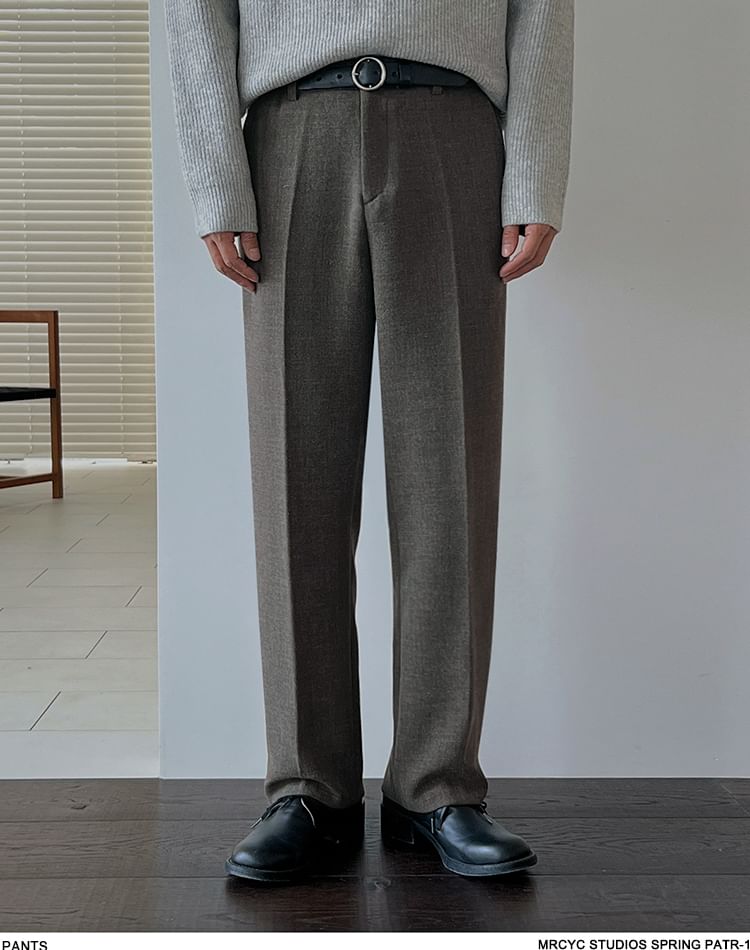 MRCYC - Hoge taille effen rechte broek