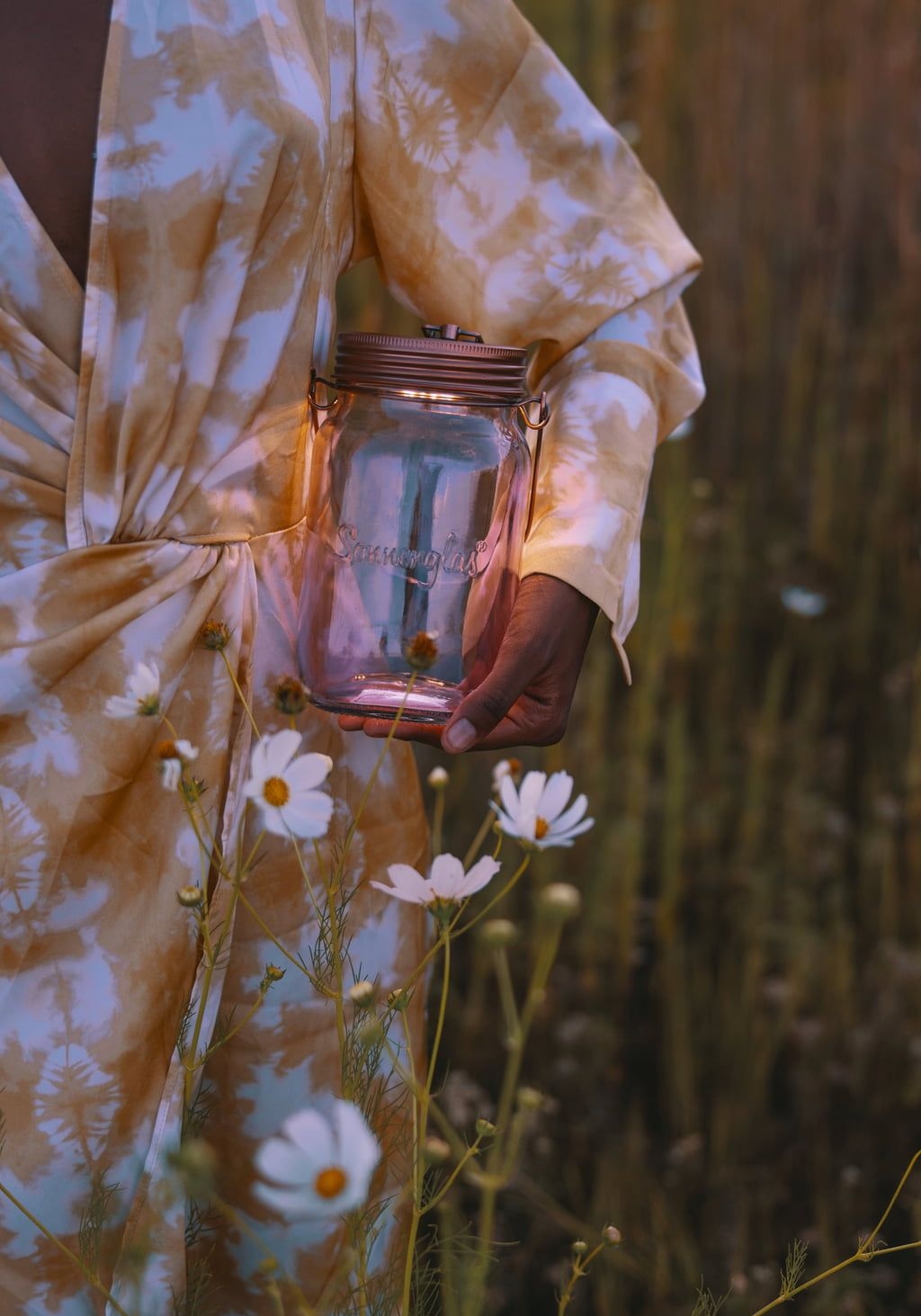 Sonnenglas Solarlampe Lilac Edition Lila