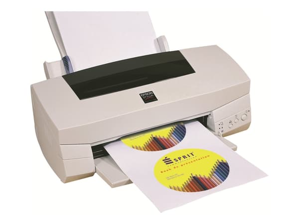 Avery CD/DVD Labels Classic Size - Hvit - 117 mm rund 200 etikett(er) (100 ark x 2) CD/DVD etiketter