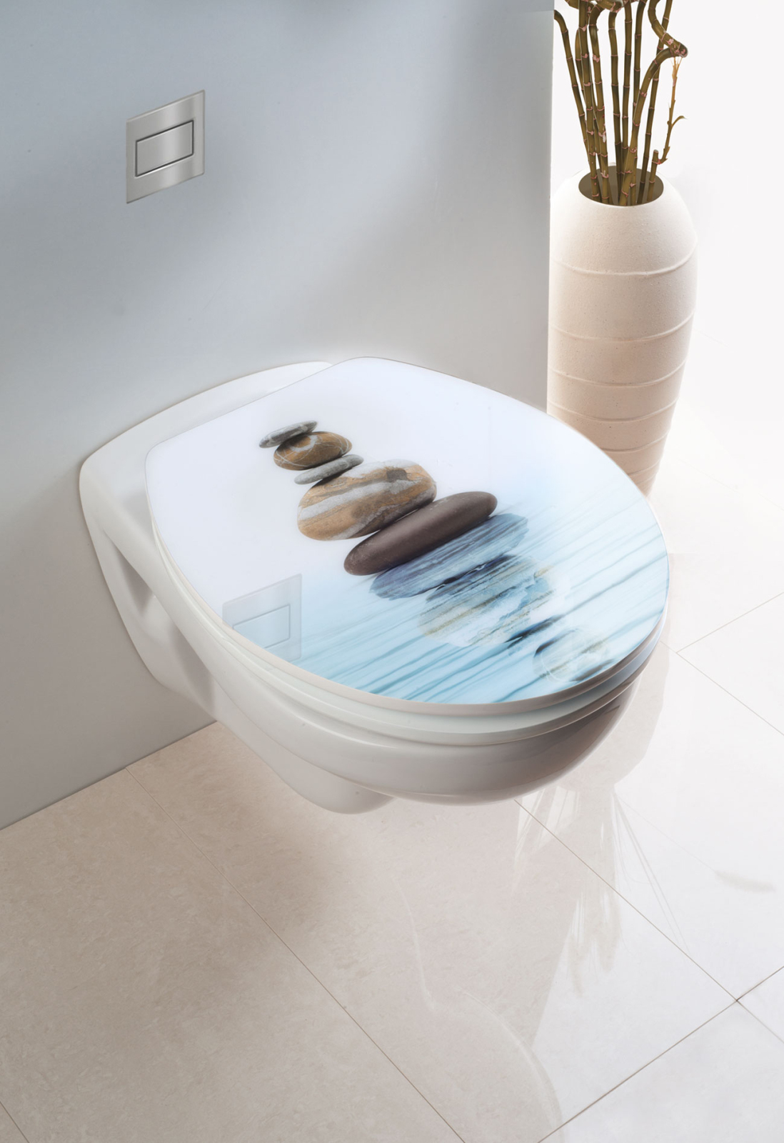 WENKO WC-Sitz MEDITATION - Hochglanz - Absenkautomatik