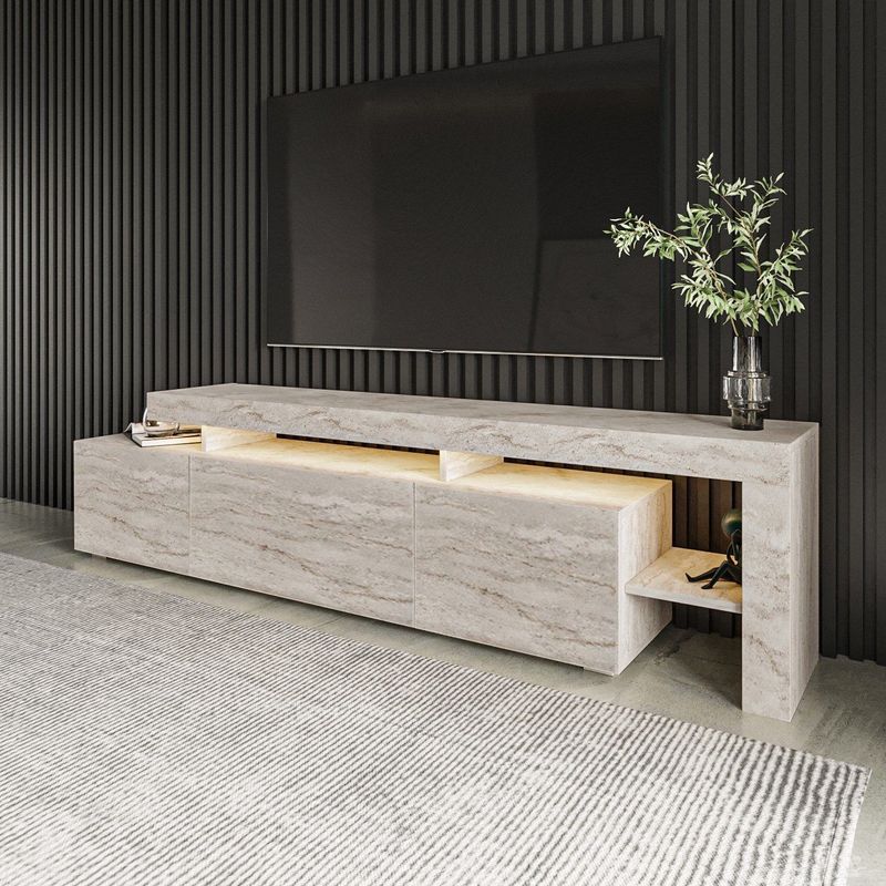 TV-Standaard - Modern - 100% Melamine Gecoate Spaanplaat - Met LED-Lichten