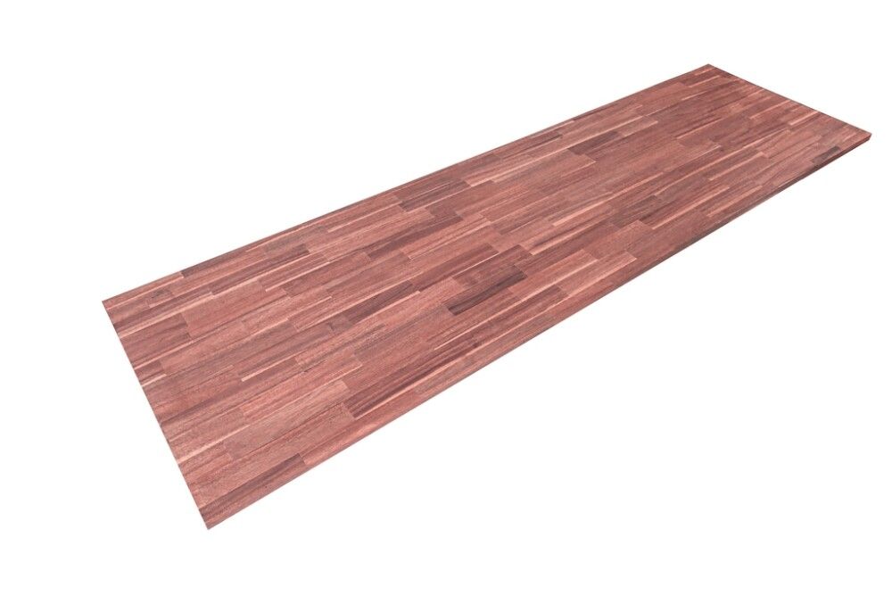 BENKEPLATE ACACIA RED 2200X635X26MM A-KLASSE HARDVOKSOLJET