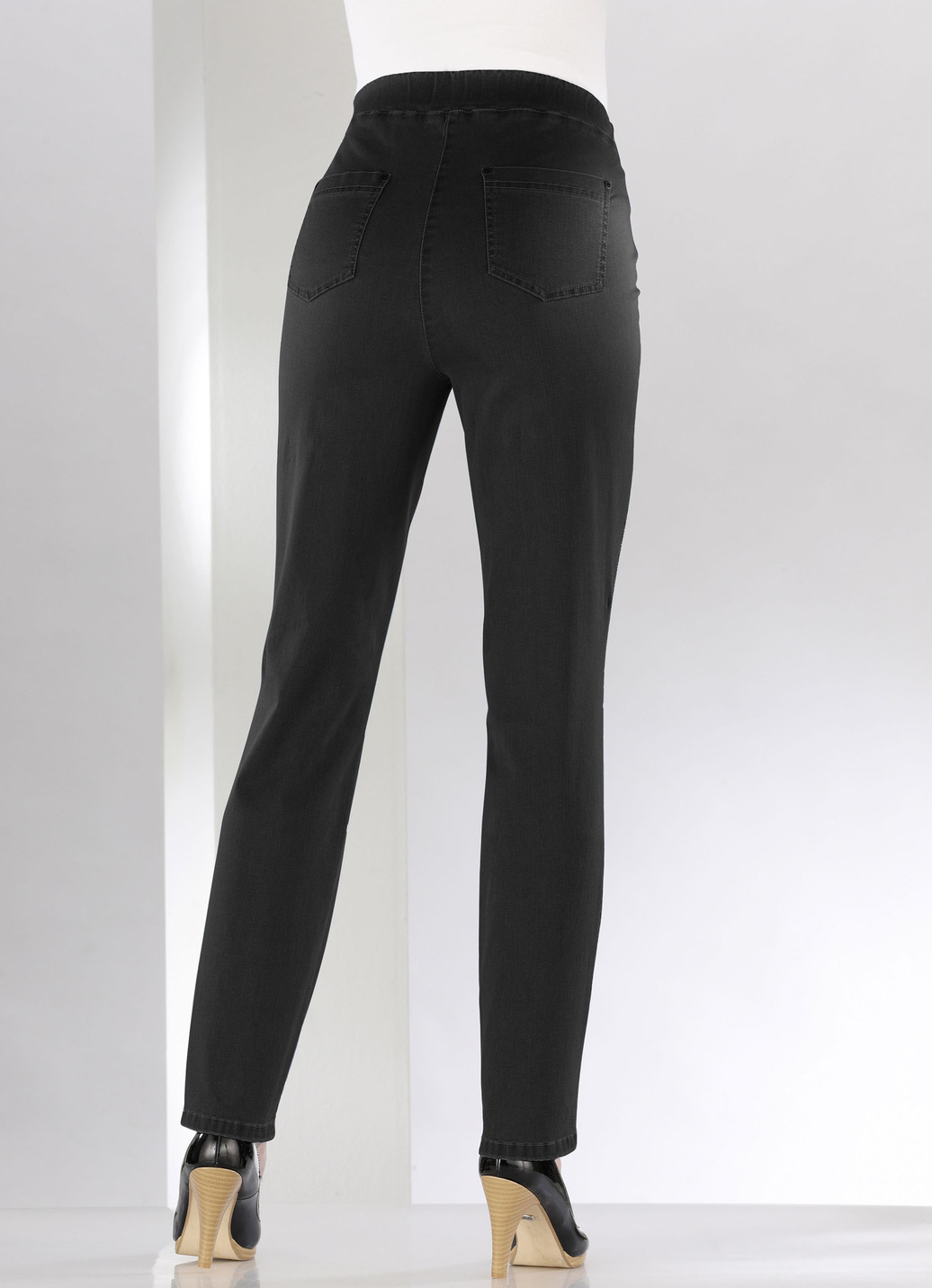 Bauchweg-Jeans in Schlupfform