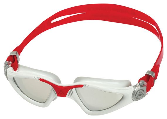 Lunettes de bain Aquasphere Kayenne Gris/Rouge - Verres Miroir Argent
