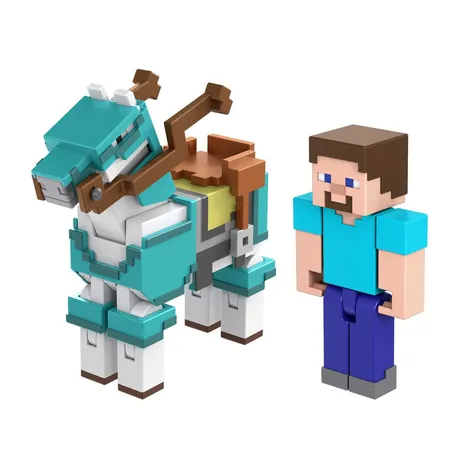 Mattel Minecraft Armored Horse and Steve