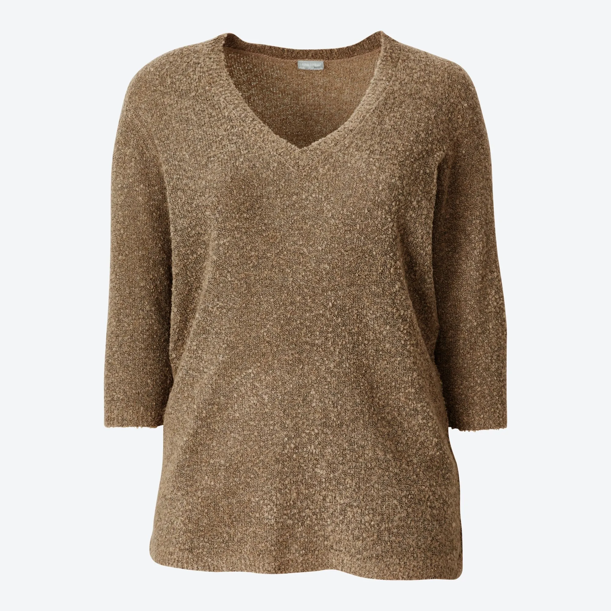 Damen-Pullover in Bouclé-Qualität, große Größen