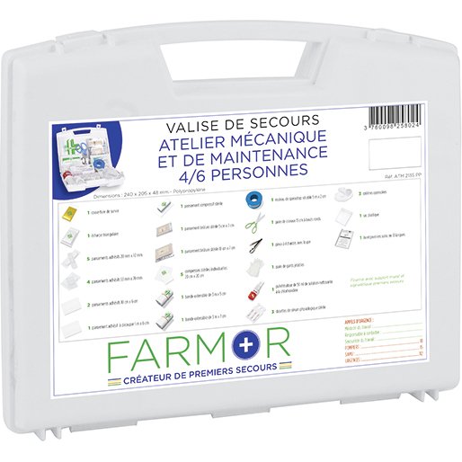 Valise de secours Atelier Mécanique et de Maintenance 4/6 personnes