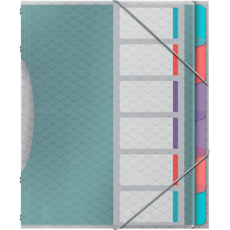 Trieur plastique ESSELTE Colour Breeze 6 divisions - A4