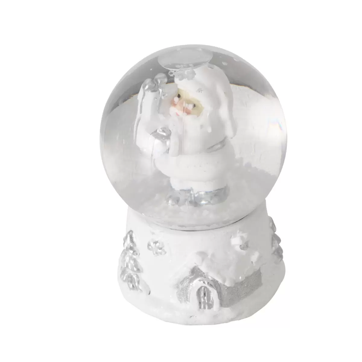 Schneekugel mit LED Pawlak weiss