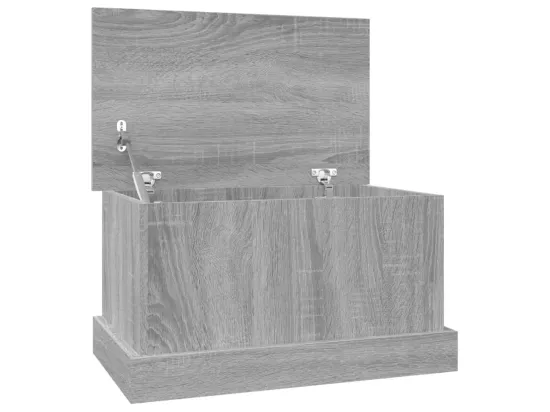 Boîte de rangement sonoma gris 50x30x28 cm bois d'ingénierie