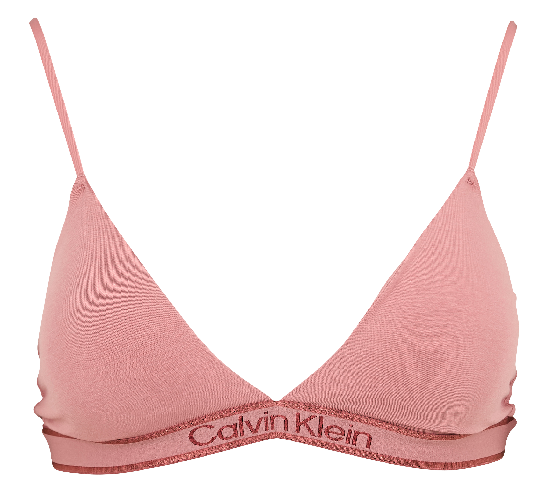 Soutien-gorge triangle en coton bio mélangé | Rose