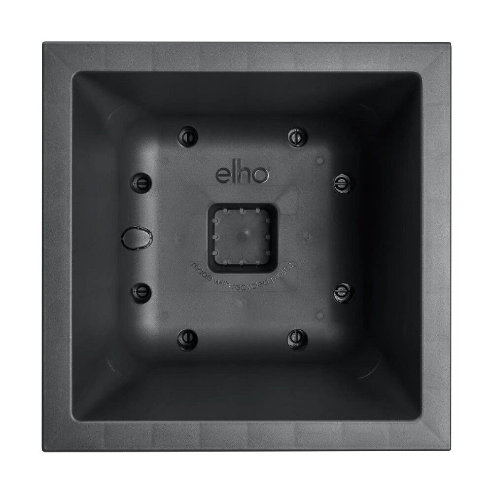 UTEPOTTE ELHO VIVO NEXT SQUARE MED HJUL 30CM SVART