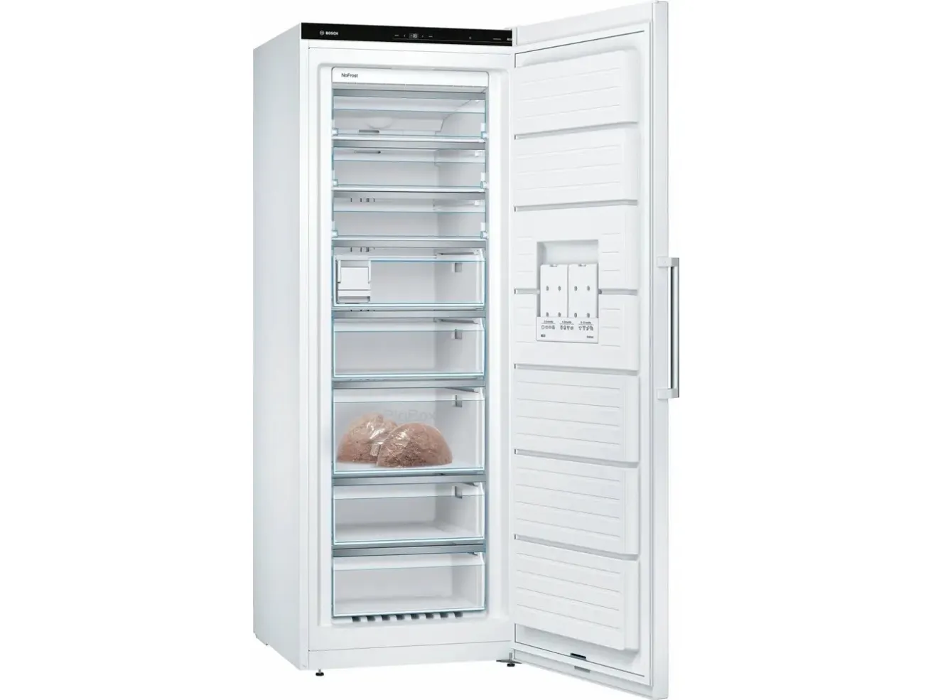 Bosch Serie | 6 GSN58AWCV - Fryser - stående - bredde: 70 cm - dybde: 78 cm - højde: 191 cm - 366 liter - Klasse C - hvid