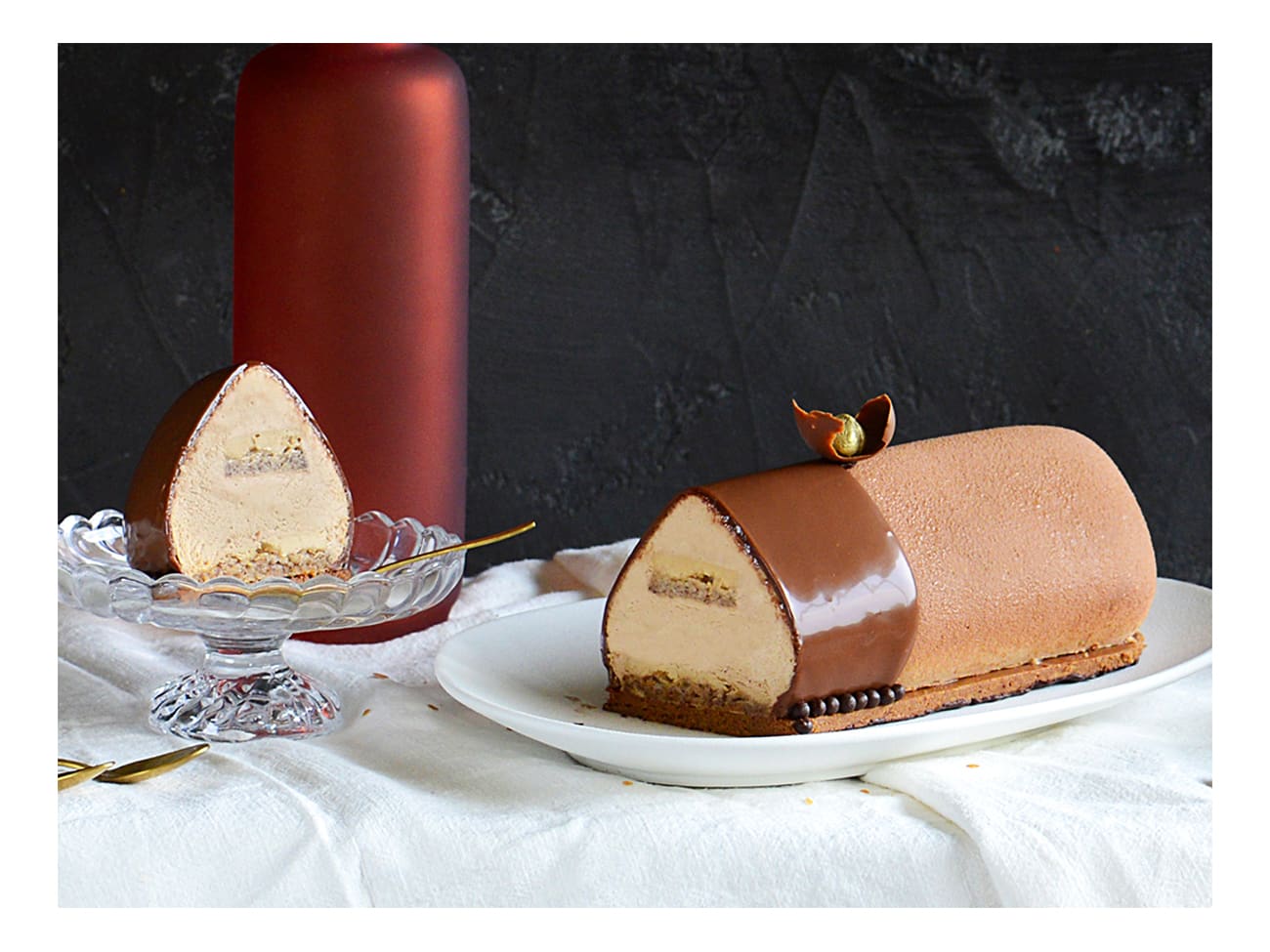 Moule à bûche silicone - Sublime - 25 x 8 cm - Pavoni