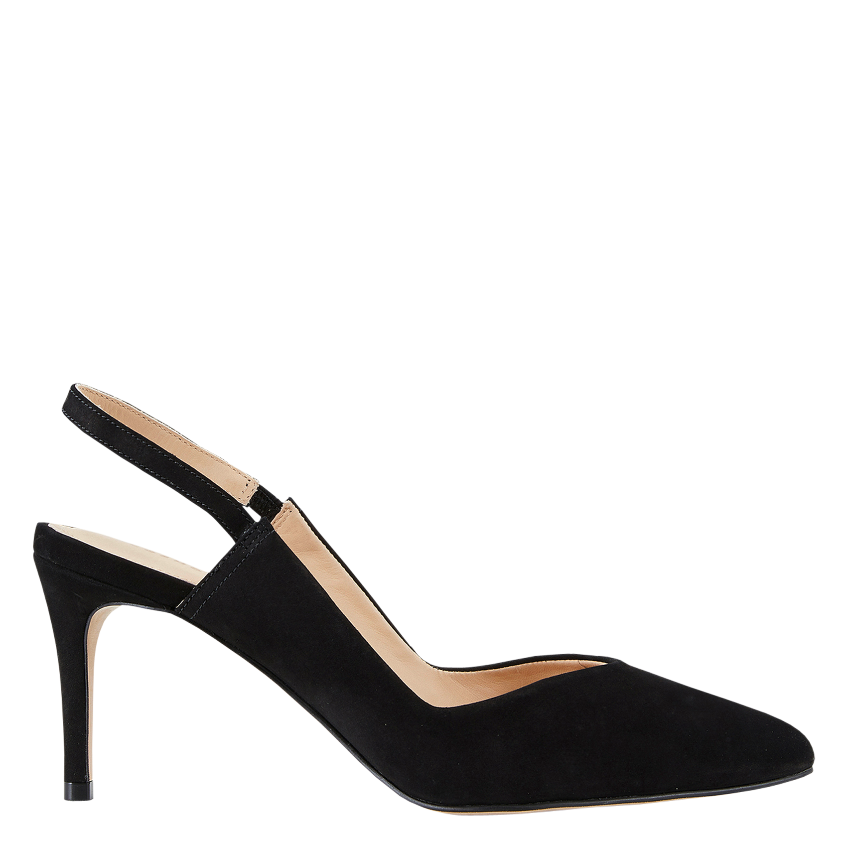 ZAELA - Escarpins en cuir velours | Noir
