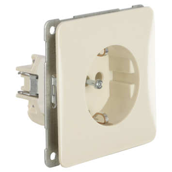 Peha Standard enkel geaard stopcontact crème
