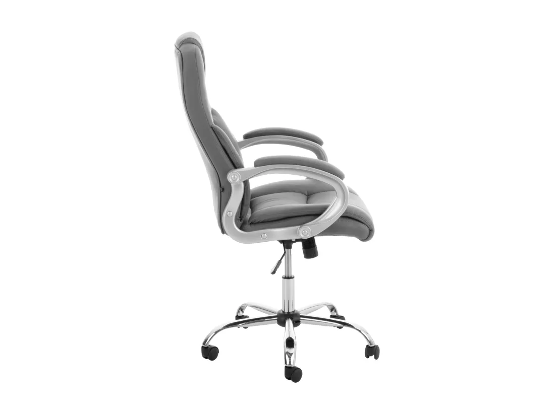 Chaise de bureau - Similicuir & Métal - Gris - Apoll XL