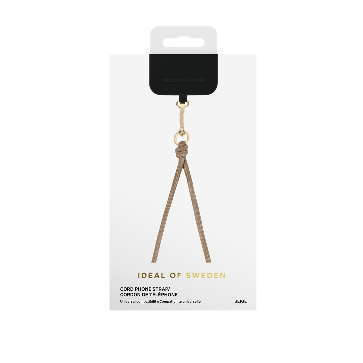 (140cm) Universal Necklace Handykette Webbing Lanyard Recycled (IDCDSSI23-128) - Beige