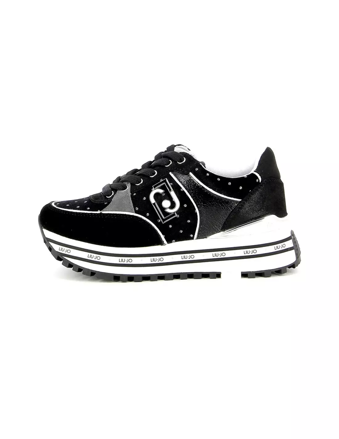 LIU JO WONDER- Baskets Noirveloursstrass