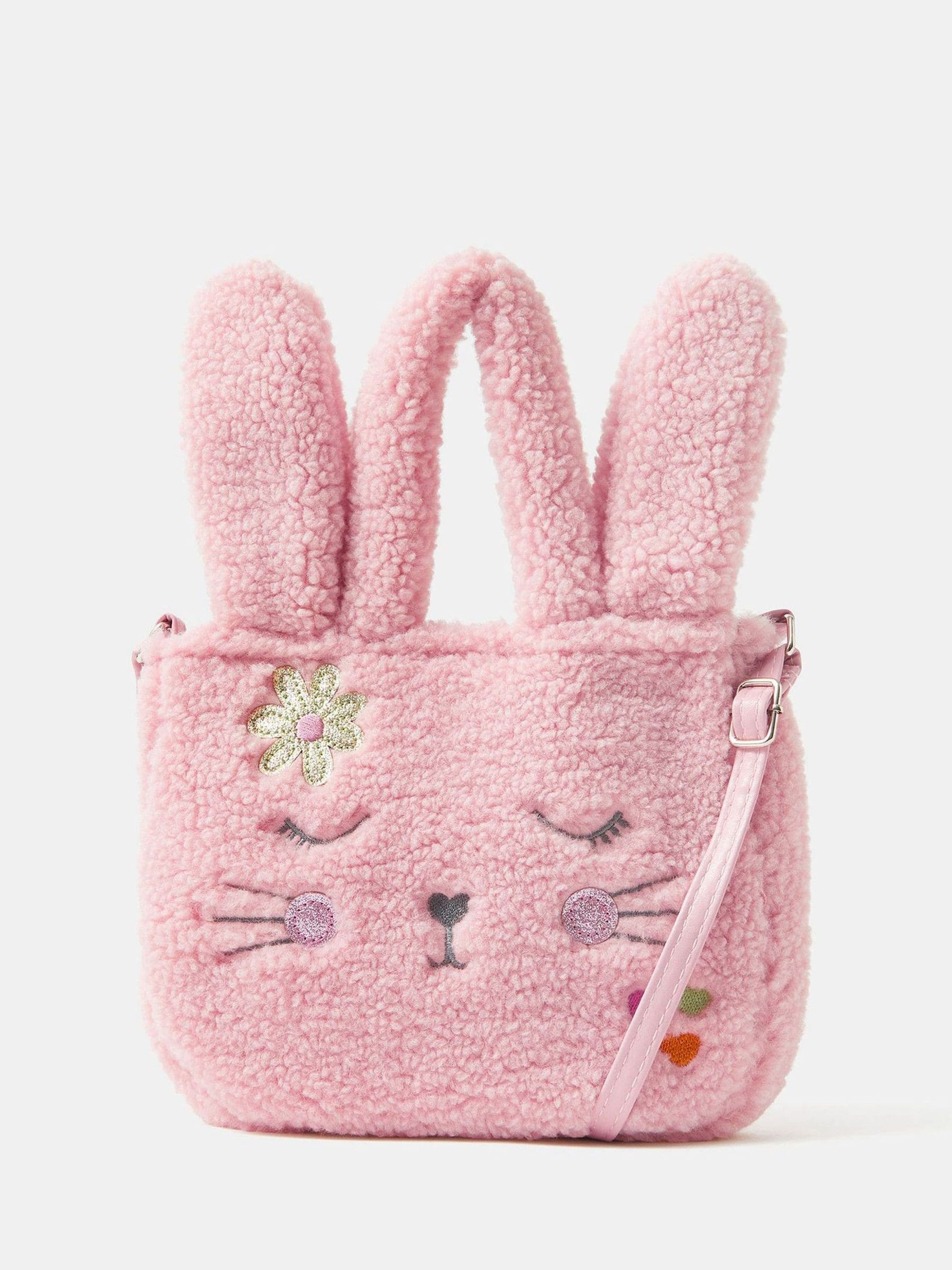Angels By Accessorize Girls Borg Bunny Shopper Bag