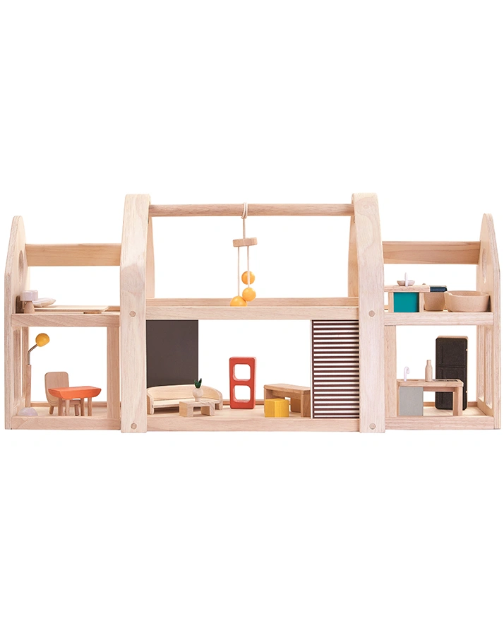 Puppenhaus SLIDE N GO 20-teilig aus Holz