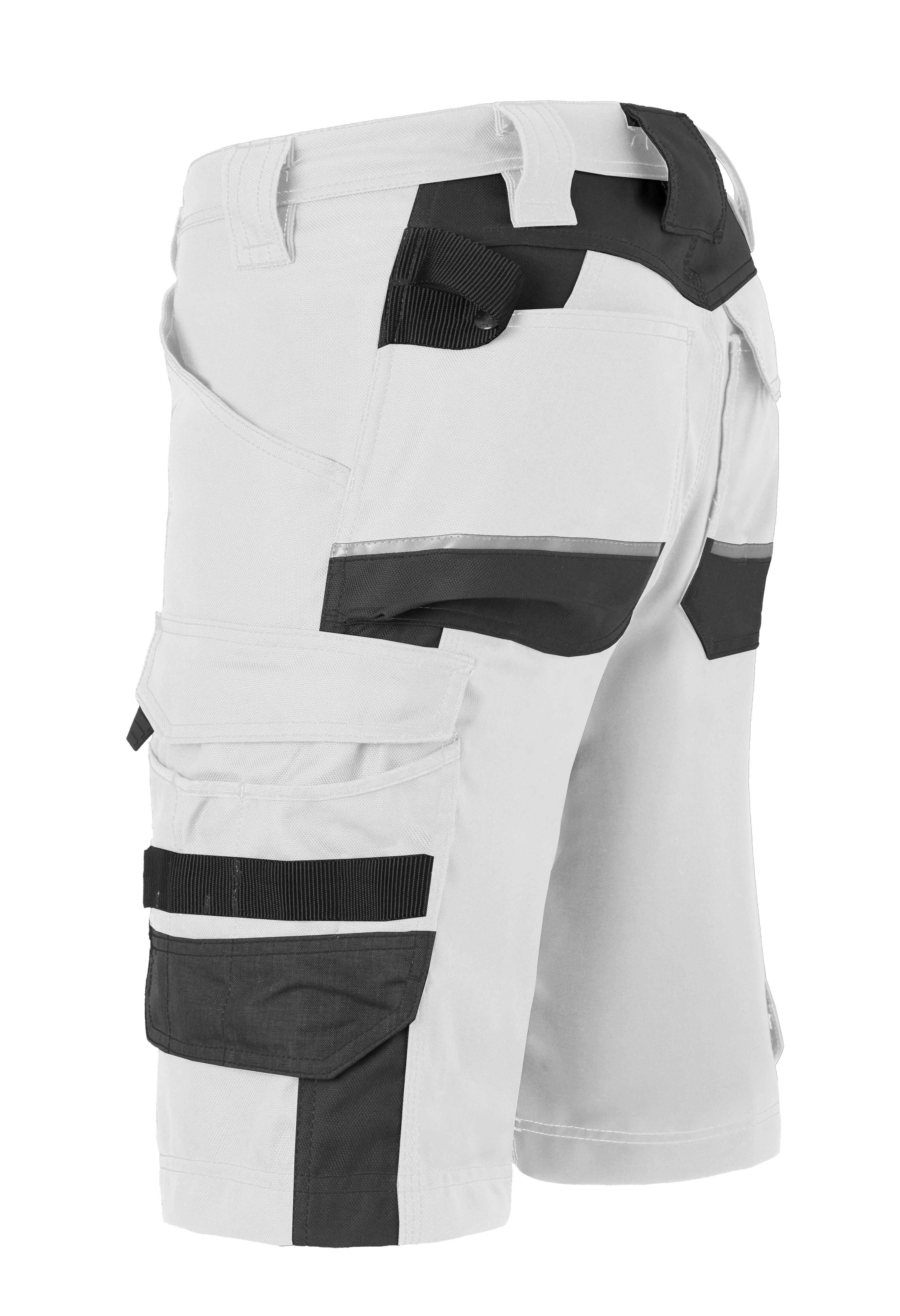 HAVEP Attitude 80241 - Korte Werkbroek - Wit / donkergrijs - 54