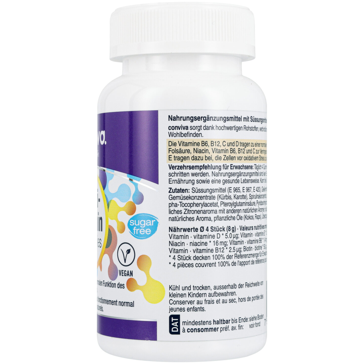 conviva Multivitamin Gummies Vegan zuckerfrei