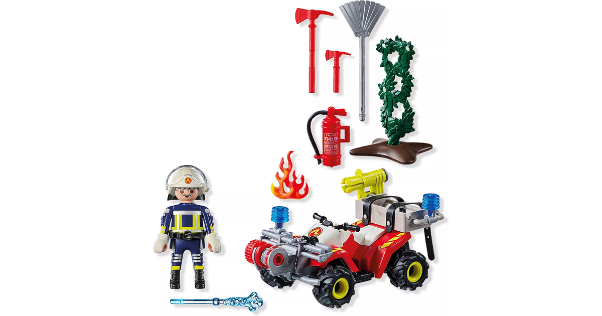 PLAYMOBILAction Heroes - Brandweer Quad Constructiespeelgoed  (71825)