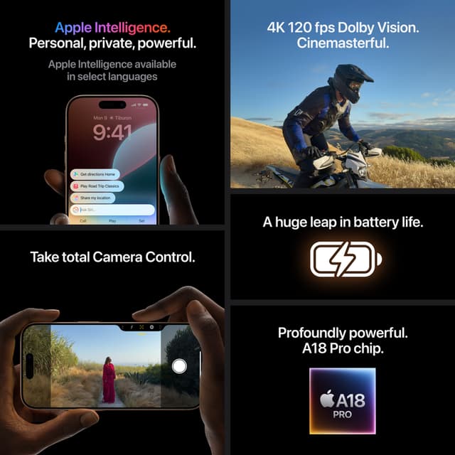 iPhone 16 Pro 5G smartphone 512GB (sort titanium)