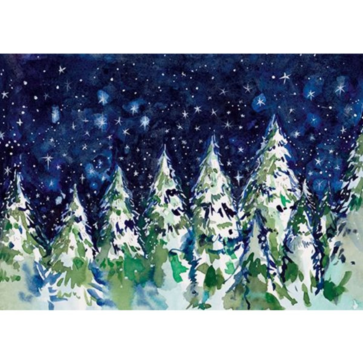 ra winter's night trees wallet x10