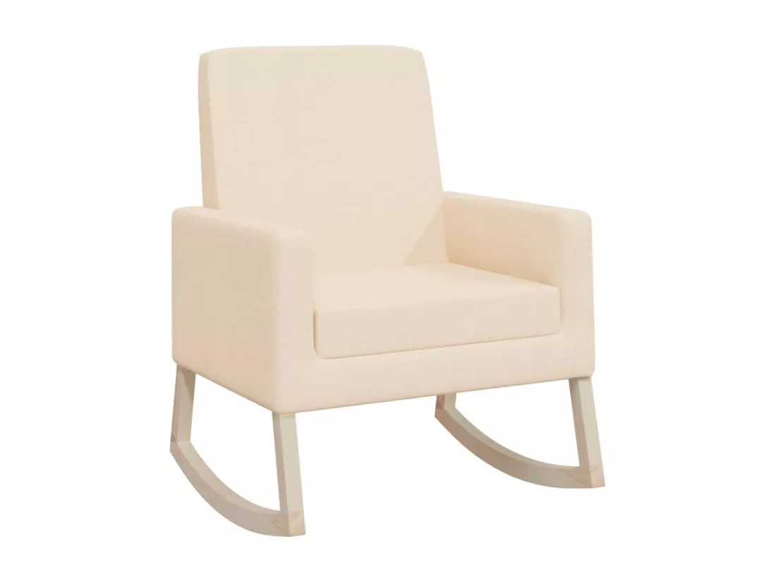 Chaise à bascule Crème Tissu