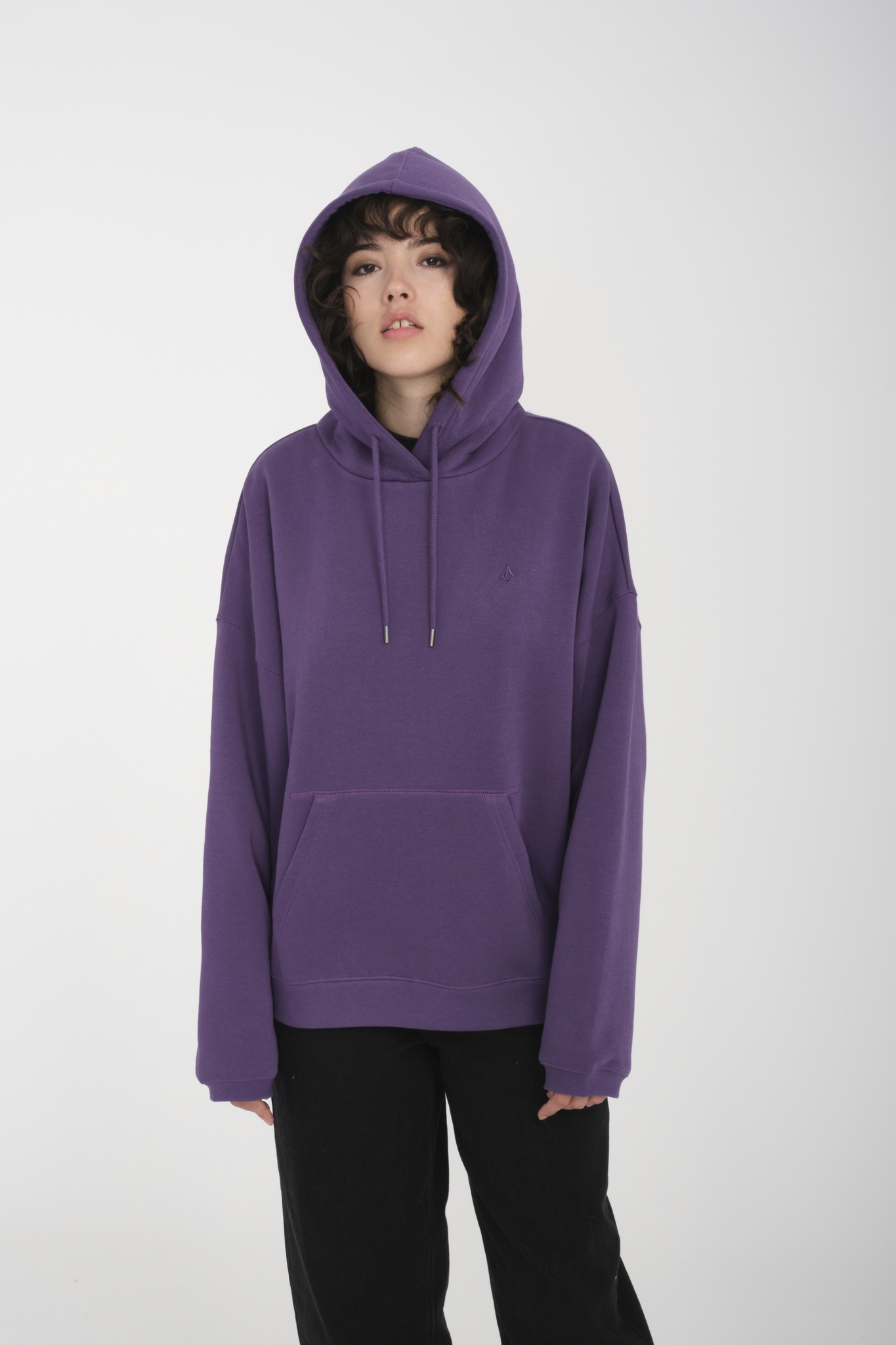 Volcom Stone Heart Up Hoodie Deep Purple