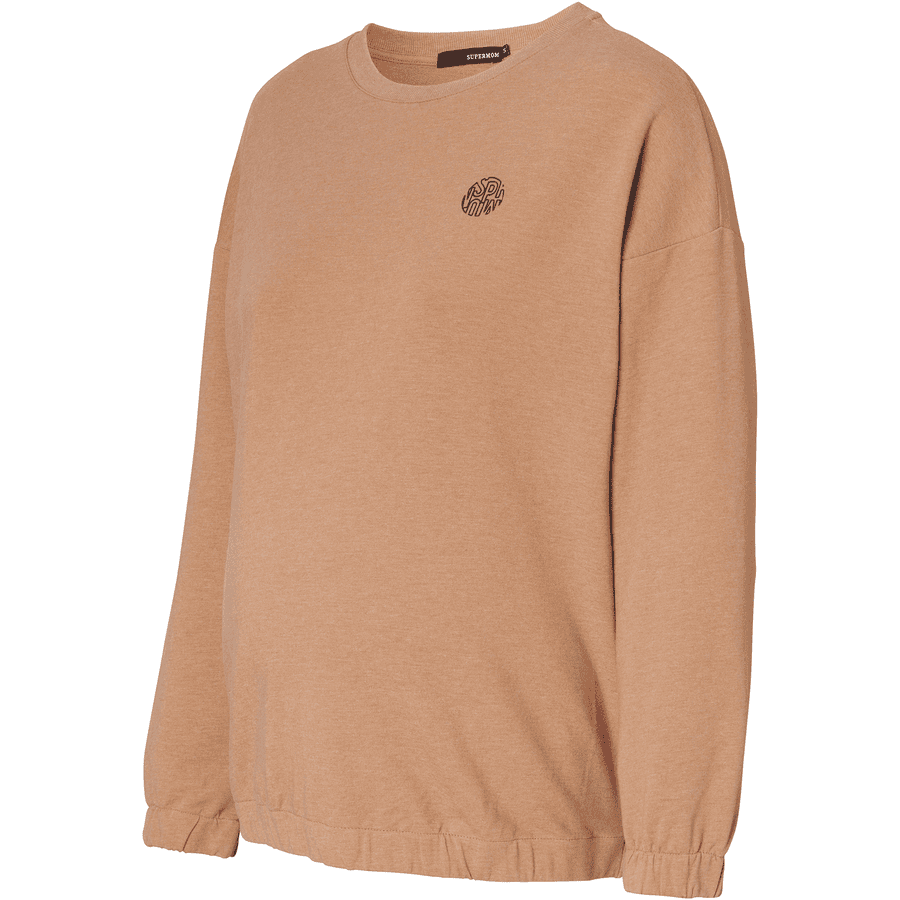 SUPERMOM Pullover Melange Tigers Eye
