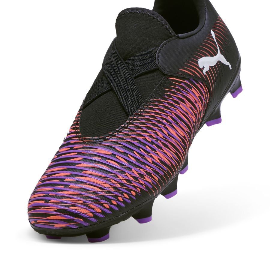 PUMA FUTURE 8 Match Laceless FG/AG - Noir/Violet - Enfant