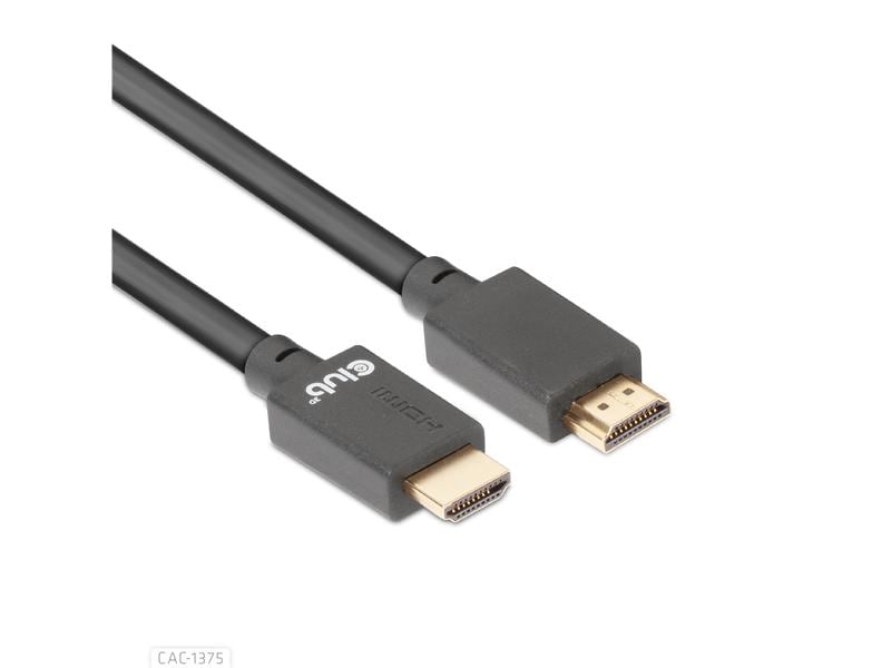 Club 3D Kabel Ultra High Speed 4K120Hz, 8K60Hz HDMI 2.1 - H Ultra High Speed HDMI 2.1-Kabel mit Unterstützung für Auflösungen bis zu 4K @ 120Hz oder 8K @ 60Hz