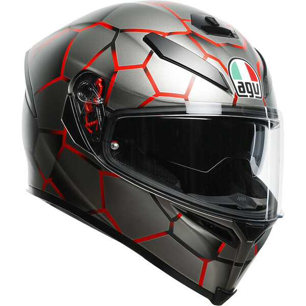 AGV - Casque K5 S Vulcanum Gris / Rouge