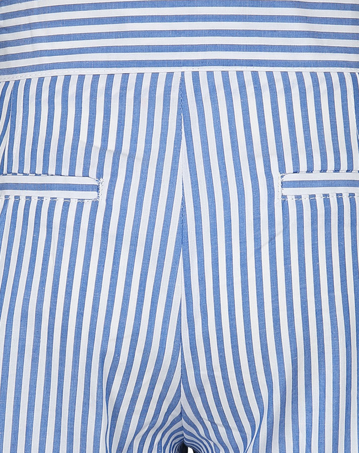 Shorts MARITIME SUMMER mit Rüschen gestreift in blau/weiß
