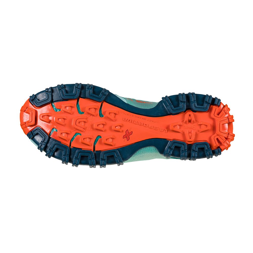 La Sportiva BUSHIDO II - Chaussures trail Femme lagoon/cherry tomato