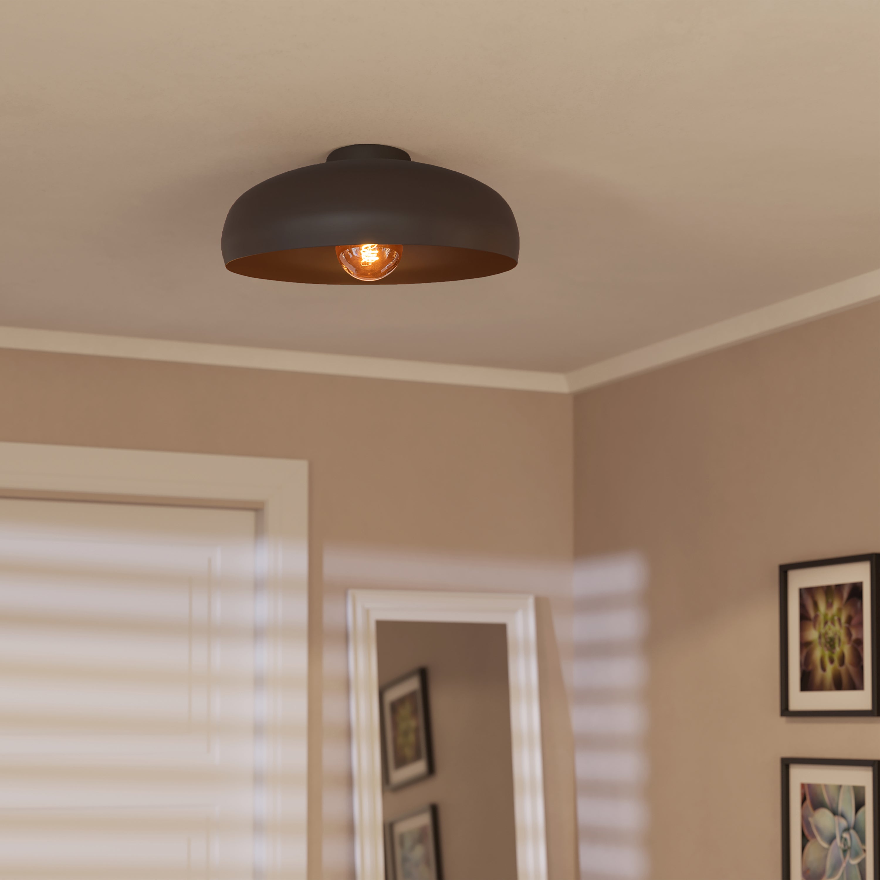 EGLO Mogano Plafondlamp Ã 40 cm - Mokka