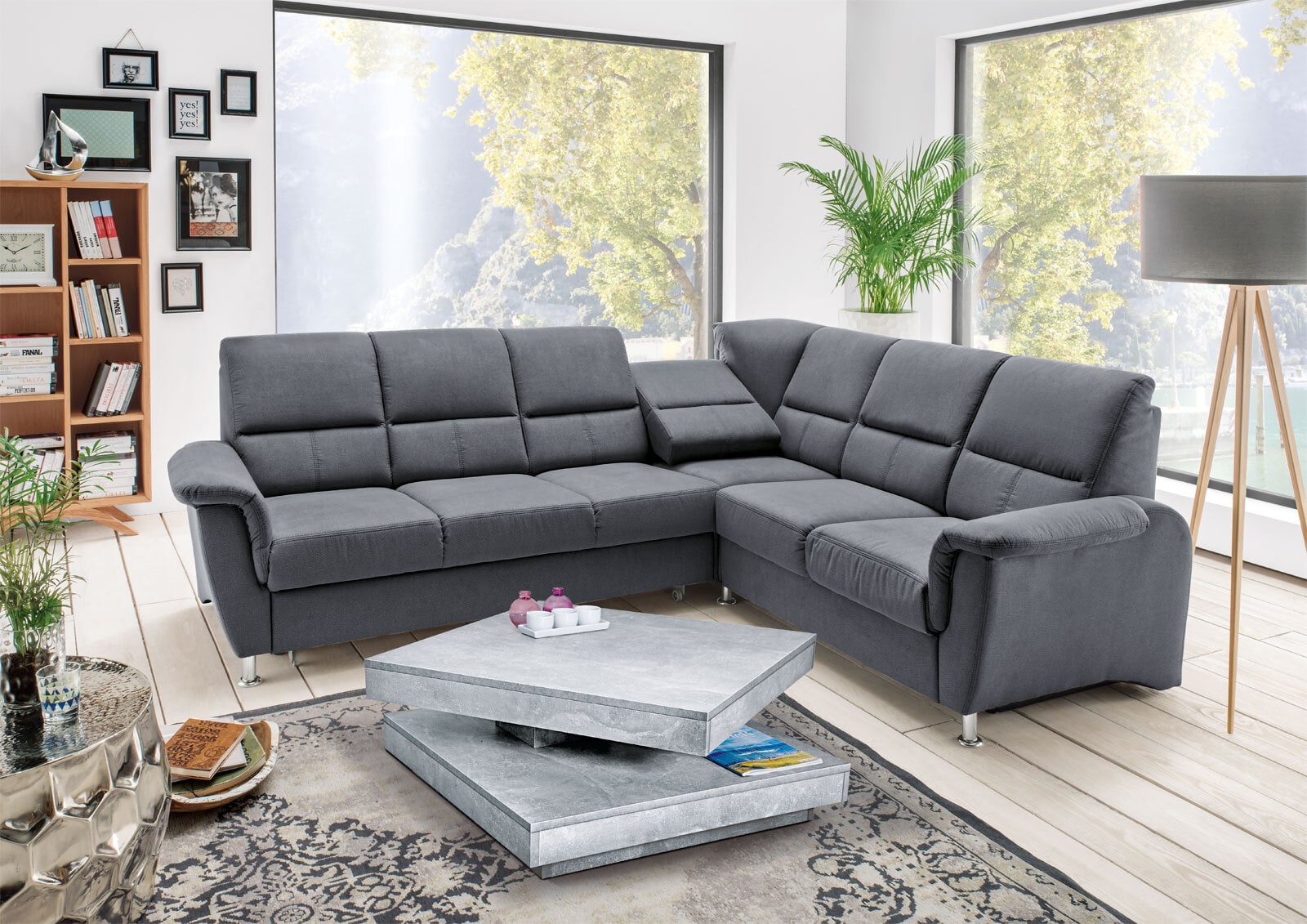 Couchtisch Ben Betonoptik Nachbildung ca. 78 x 34 x 78 cm