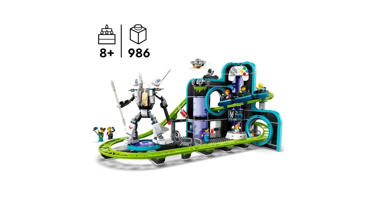 LEGOCity - Achtbaan in Robotwereld Constructiespeelgoed  (60421)