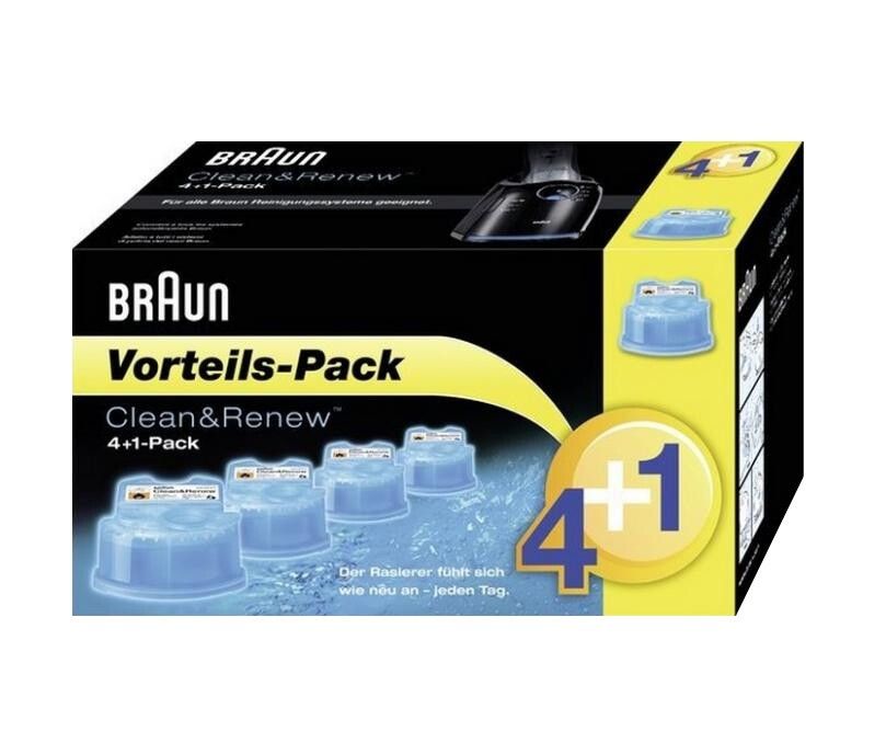 Braun CCR 4+1 Ersatzkartuschen Clean & Renew Reinigungskartusche