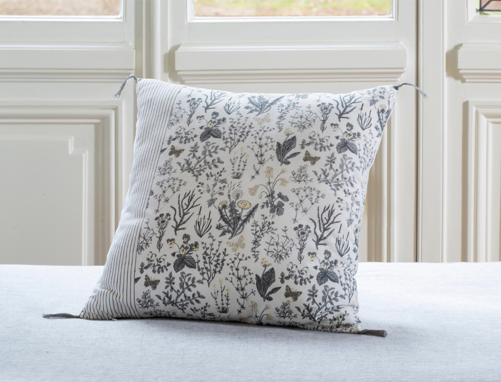 Housse de coussin imprimée-Histoire d'ailes