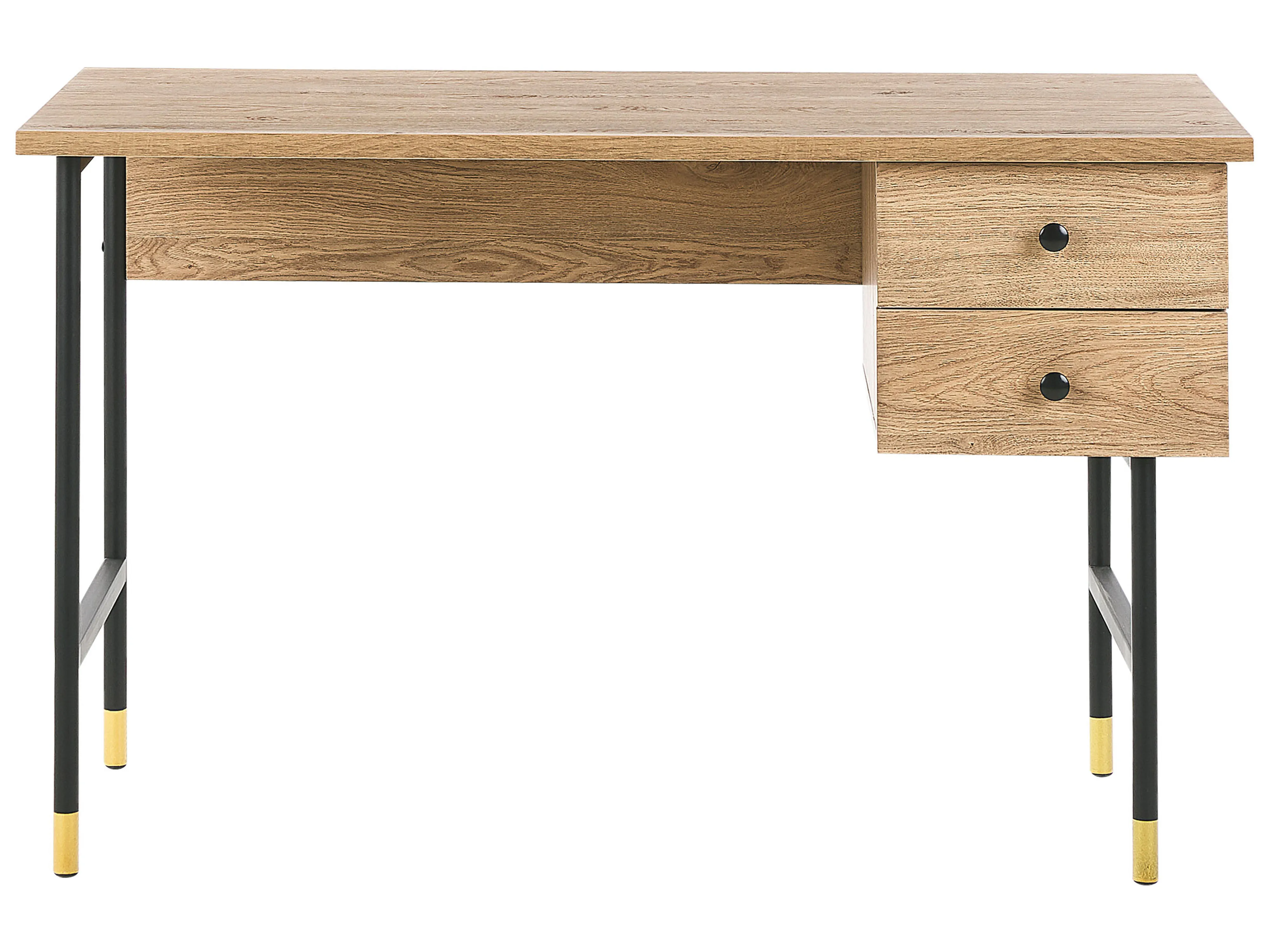 Bureau ABILEN Lichtbruin 120 cm 60 cm met lades