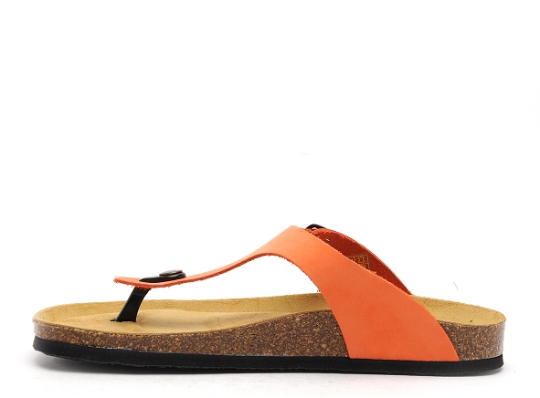 Plakton mules et sabots plats femme bolero orange