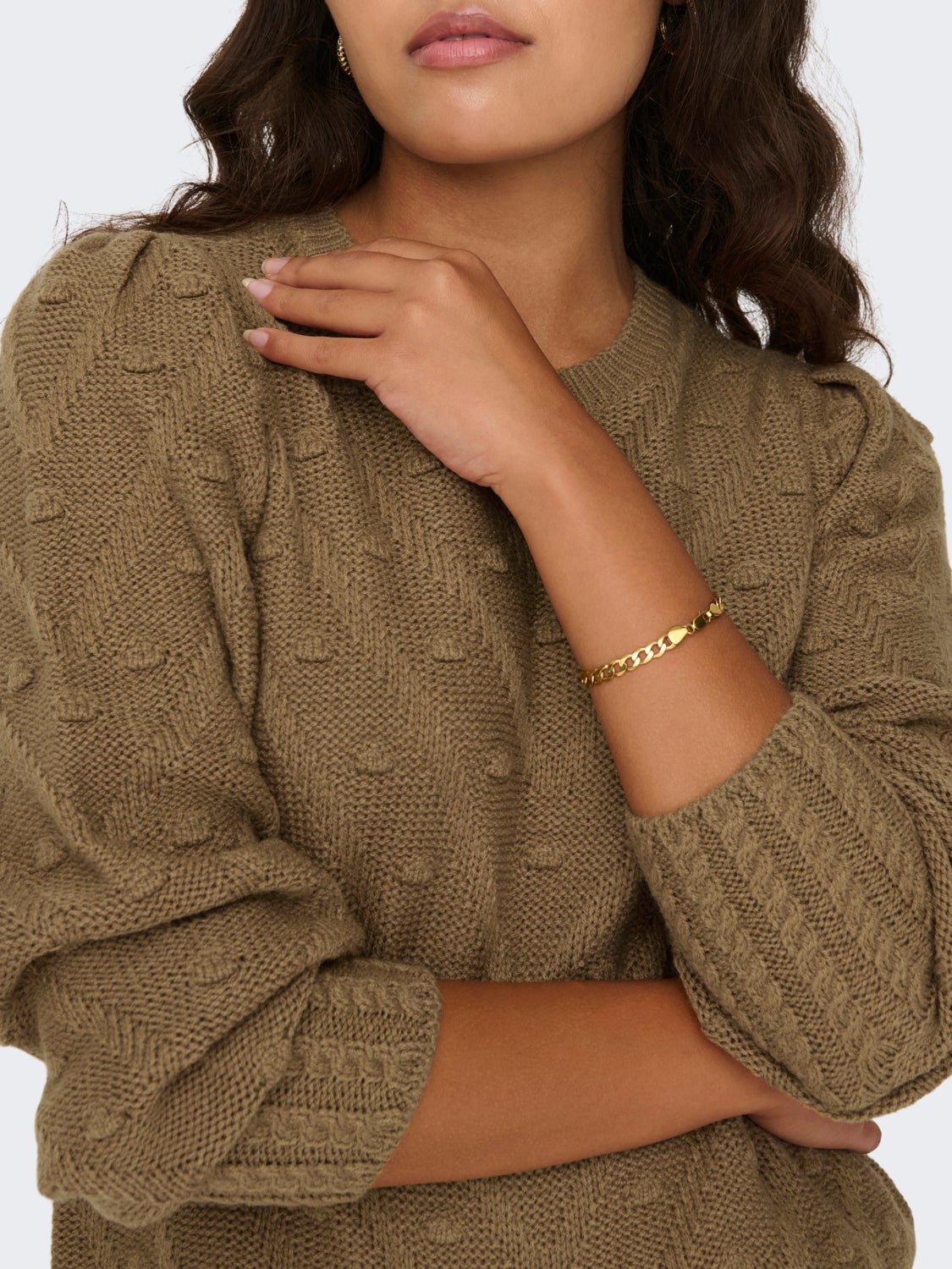 JDYSELMA Strickpullover Toasted Coconut